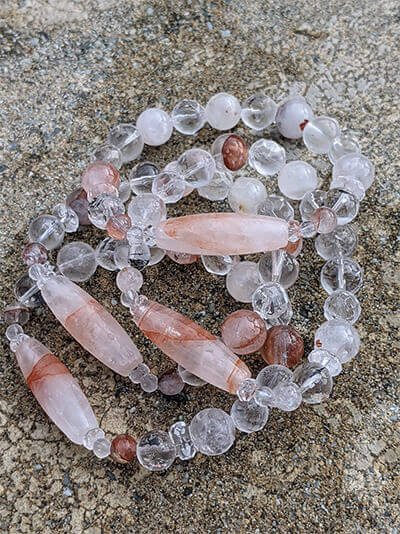 オーダーされた天然石ブレスレット