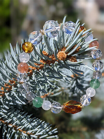 オーダーされた天然石ブレスレット