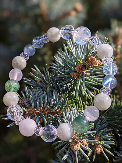 オーダーされた天然石ブレスレット