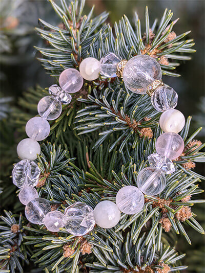 オーダーされた天然石ブレスレット