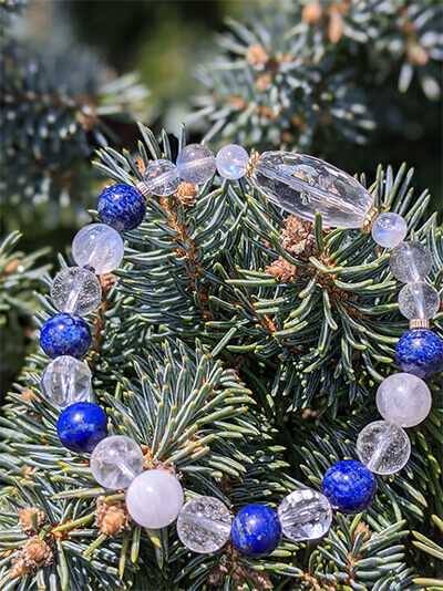 オーダーされた天然石ブレスレット