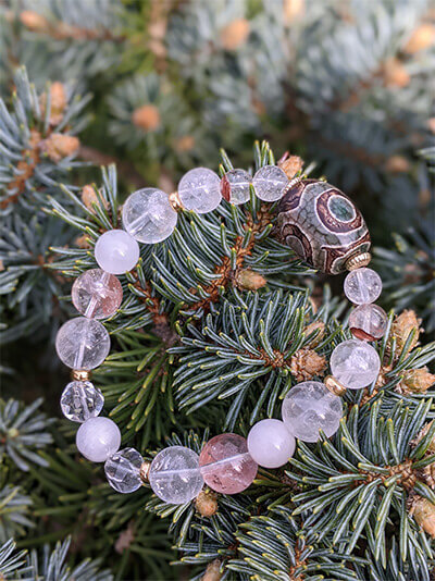 オーダーされた天然石ブレスレット