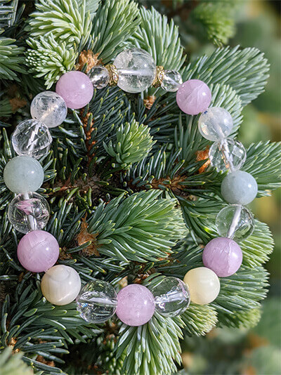 オーダーされた天然石ブレスレット