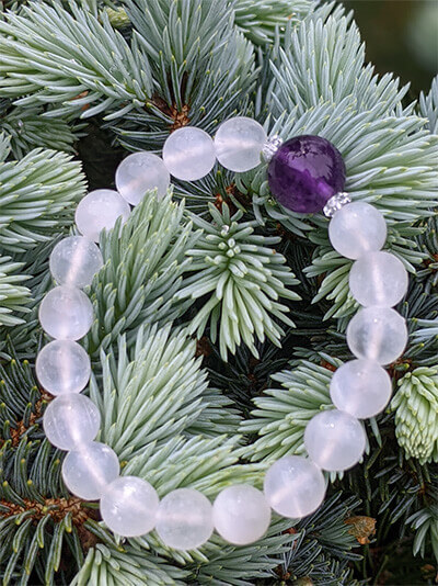 オーダーされた天然石ブレスレット